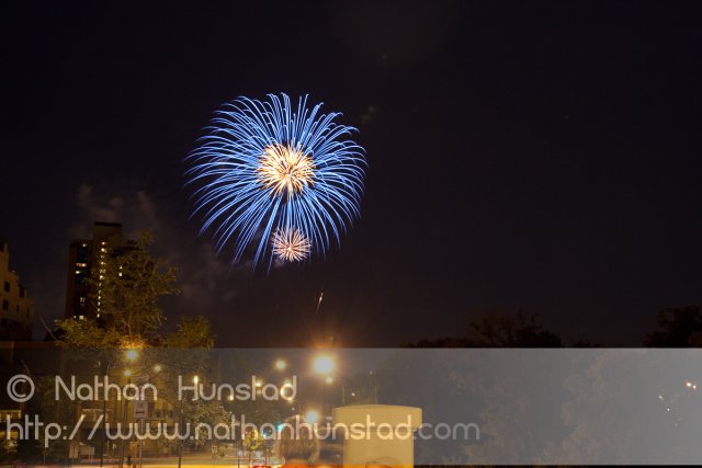 Minneapolis fireworks on 4 July 2010